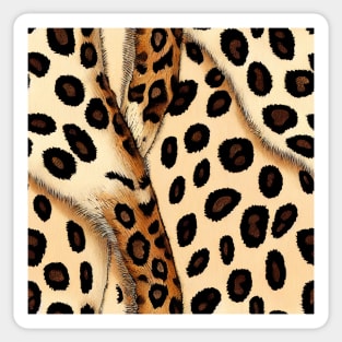 Stylized Snow Leopard Fur - Printed Faux Hide #2 Sticker